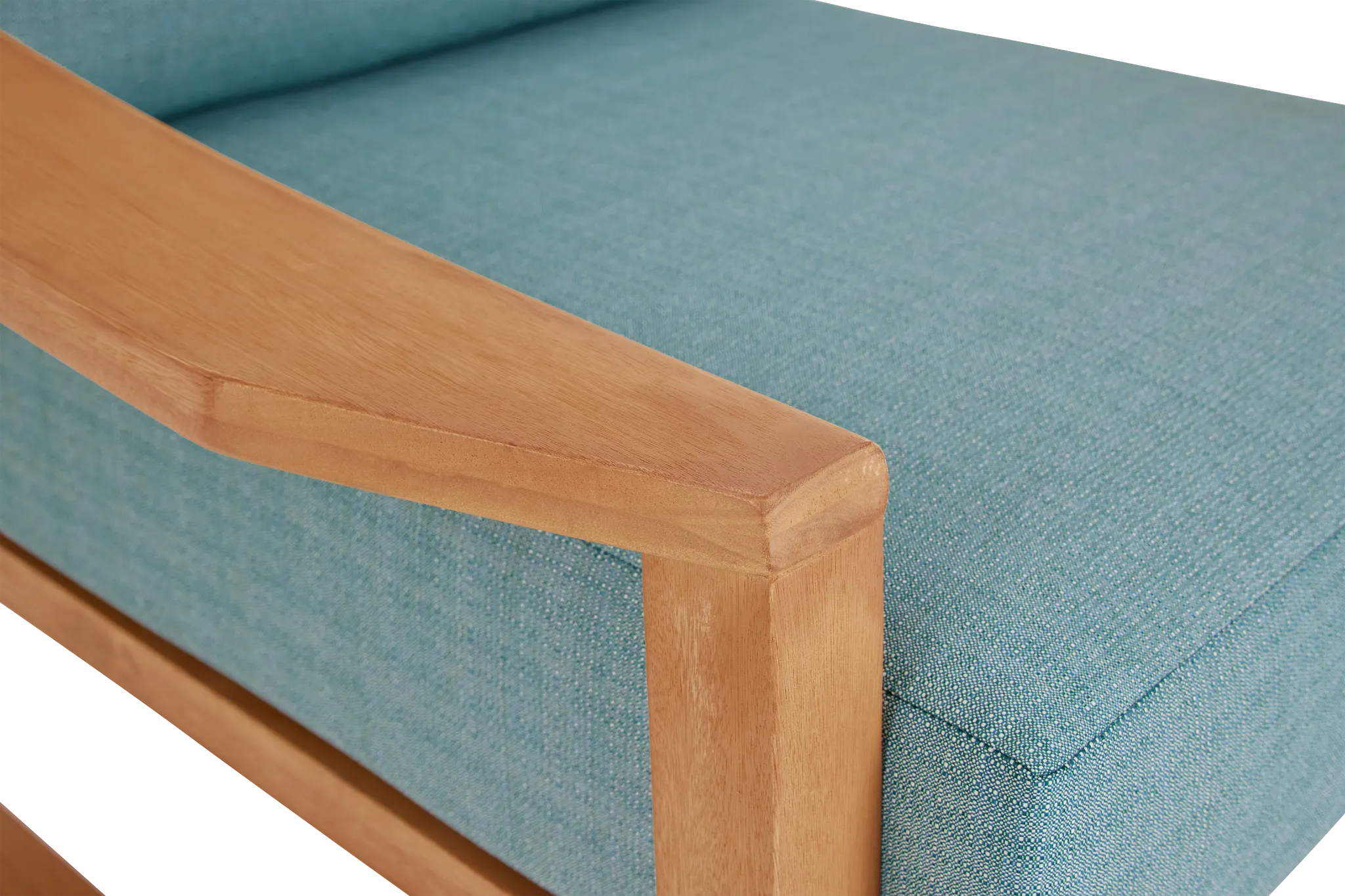 Tobago Light Tone Chair With Teal Cushion