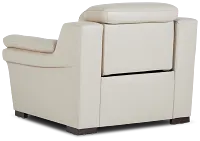Sentinel Taupe Lthr/vinyl Power Recliner With Power Headrest