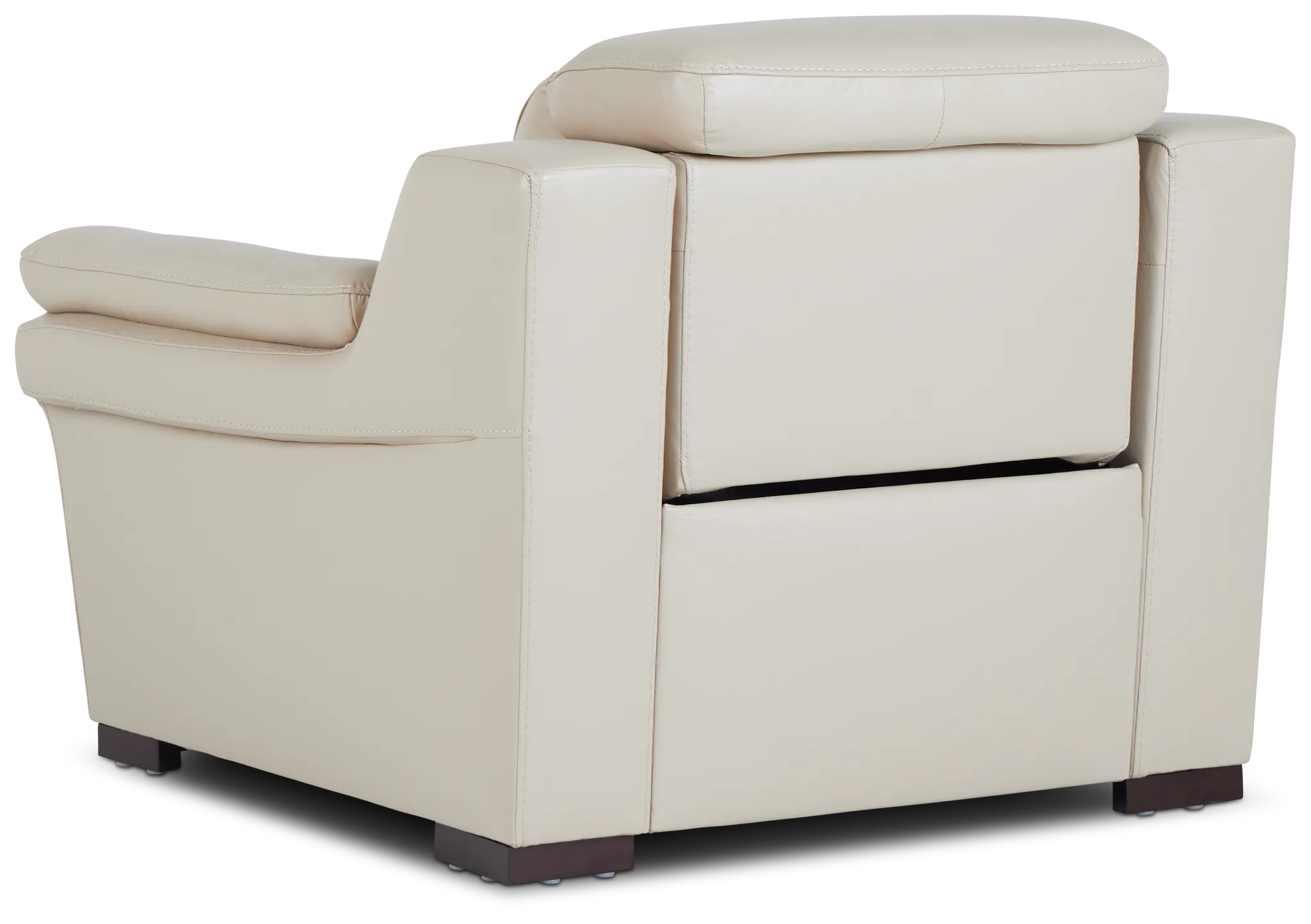 Sentinel Taupe Lthr/vinyl Power Recliner With Power Headrest