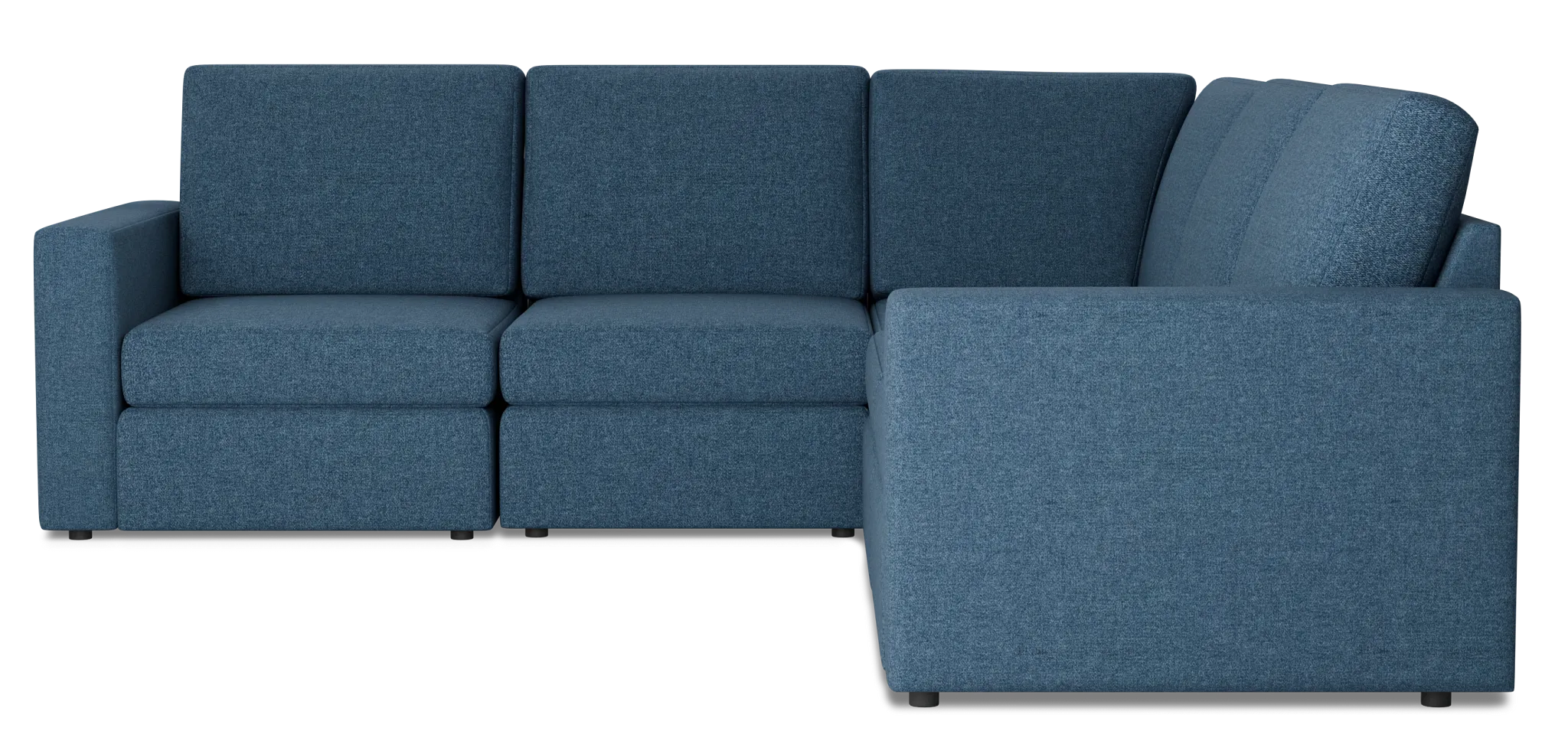 Citymod Blue Fabric Small Two-arm Sectional
