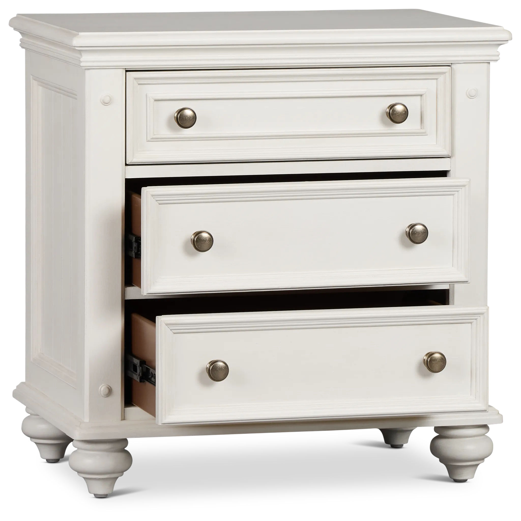 Savannah Ivory 3-drawer Nightstand