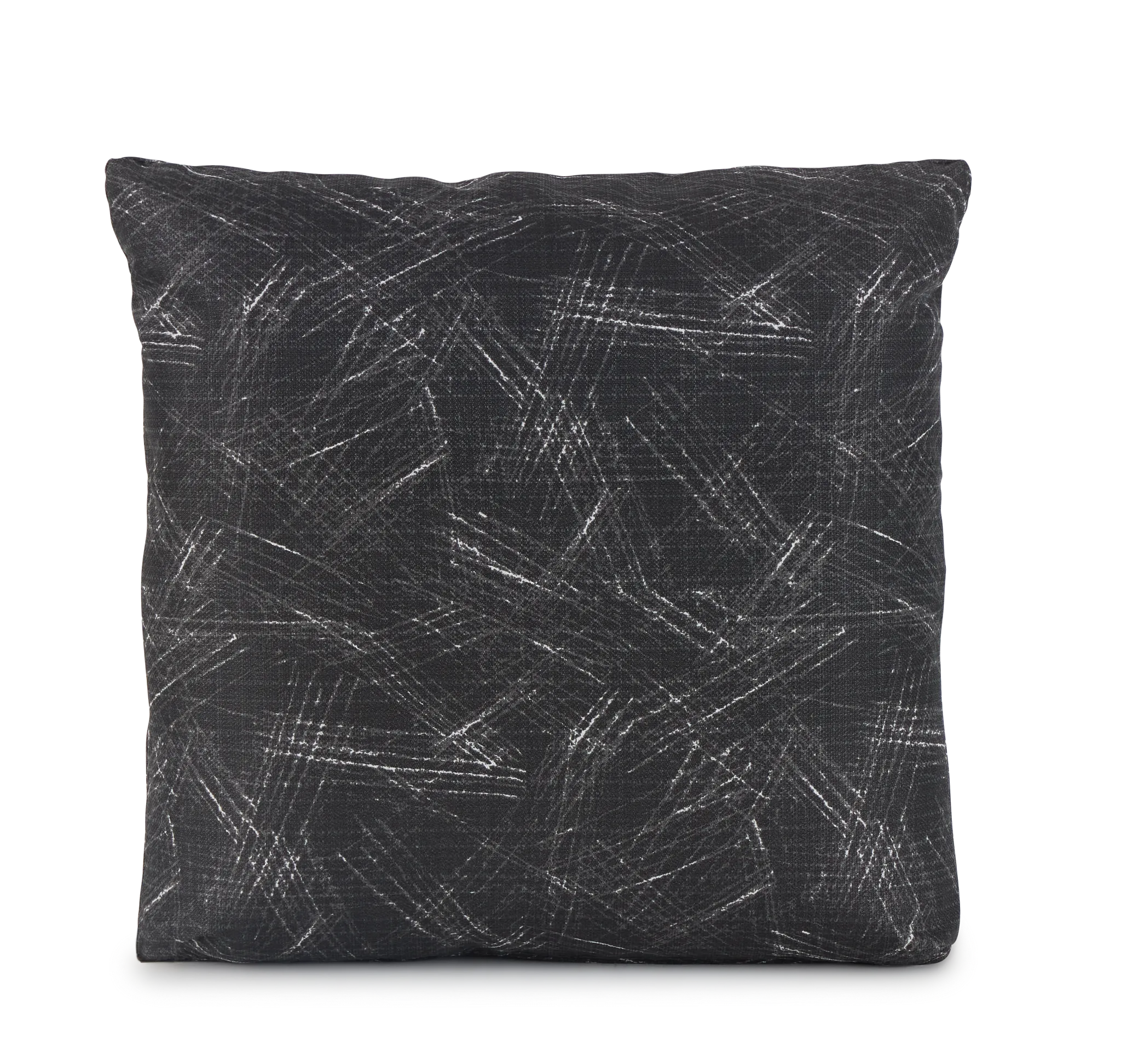 Valletta Black 20" Indoor/outdoor Square Accent Pillow