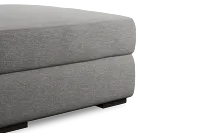 Edgewater Victory Gray Ottoman