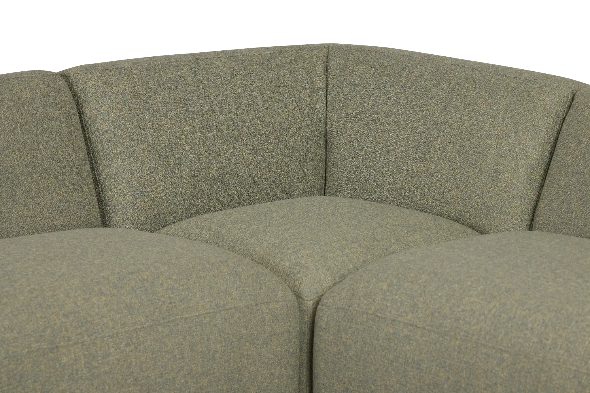 Baylor Green Fabric 5-piece Right Facing Bumper Sectional Baylor Green Fabric 5-piece Right Facing Bumper Sectional