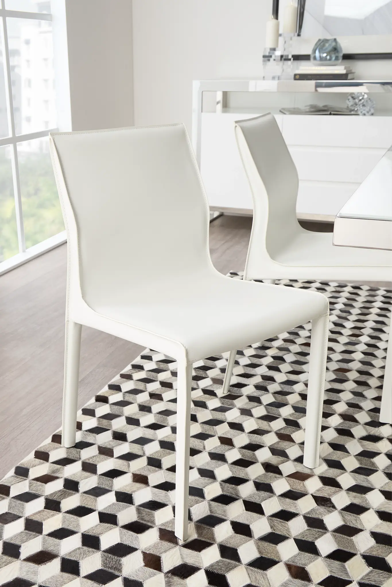 Lugo White Upholstered Side Chair Lugo White Upholstered Side Chair