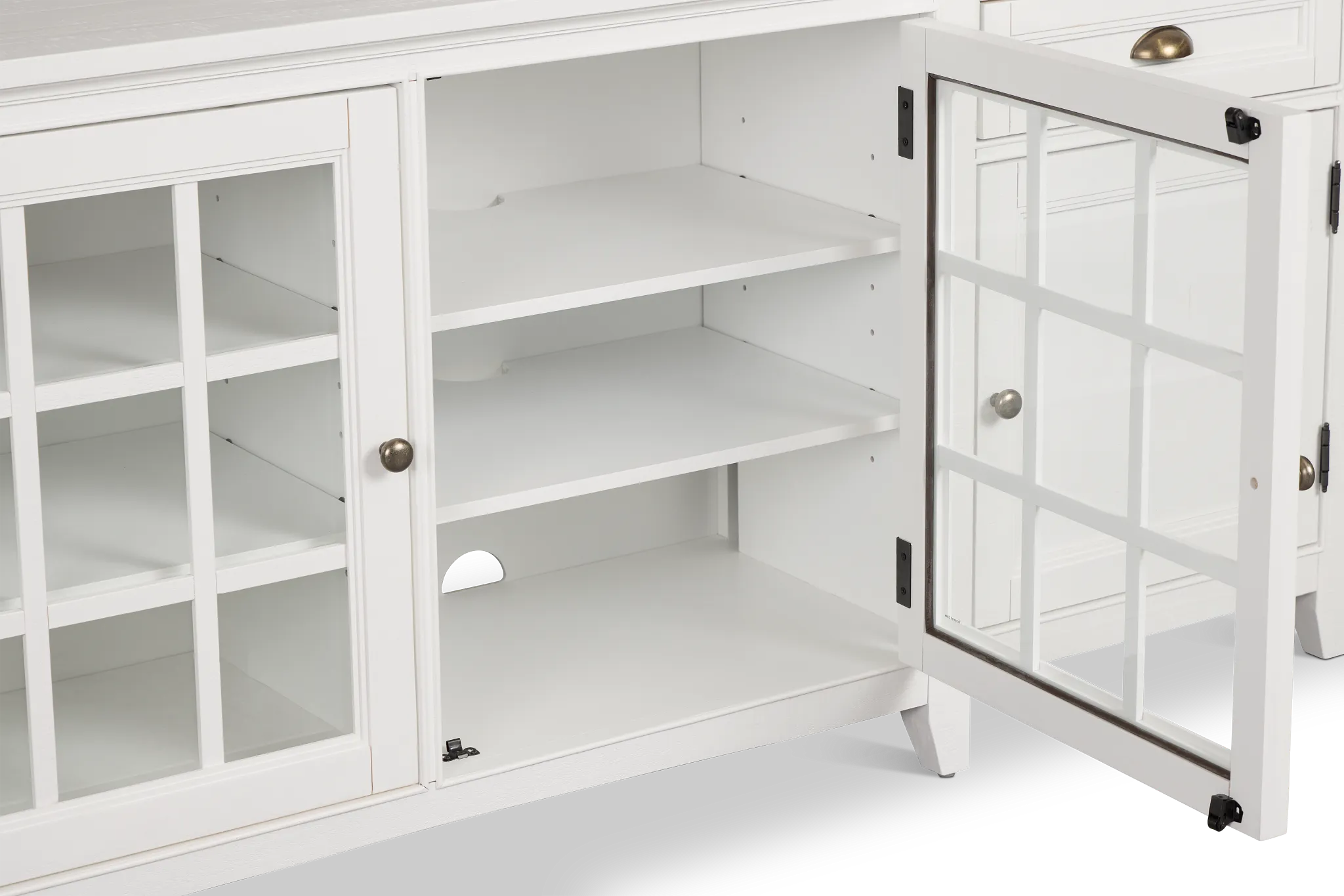 Heron Cove White 90" Tv Stand