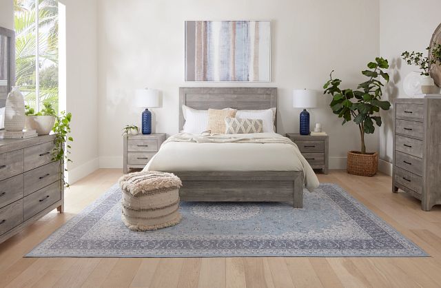 Ollie Gray Panel Bed