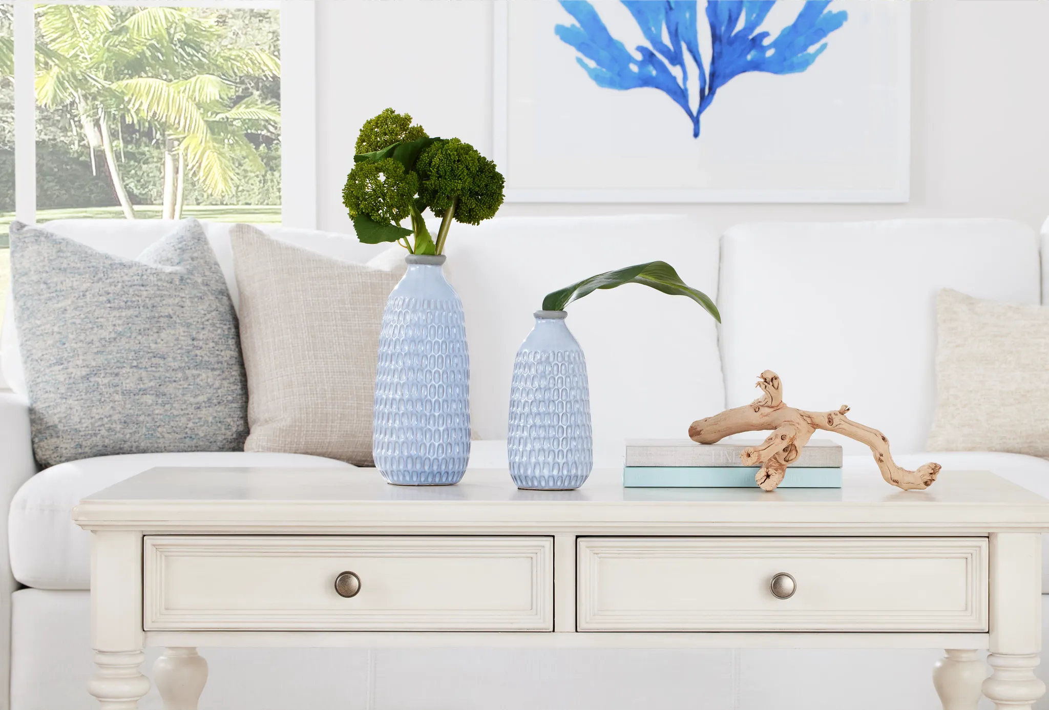 Celeste Blue Medium Vase