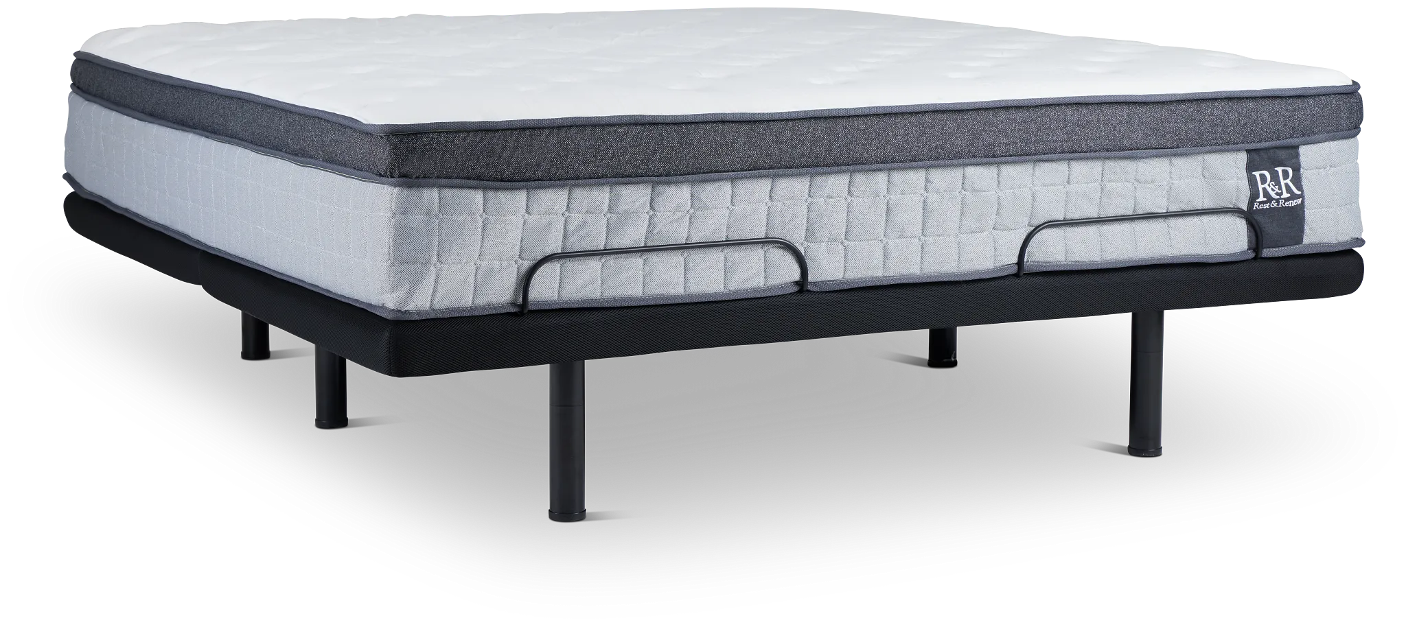 Rest & Renew By Zinus Pocket Innerspring 14" Deluxe Adjustable Mattress Set