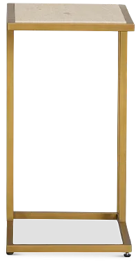 Lukar Gold Square End Table