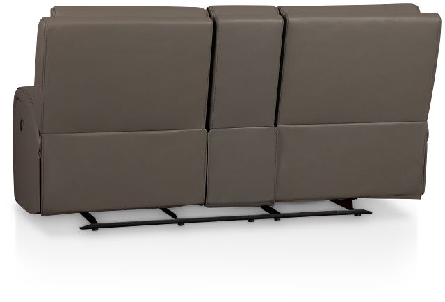 Rhett Gray Micro Reclining Console Loveseat