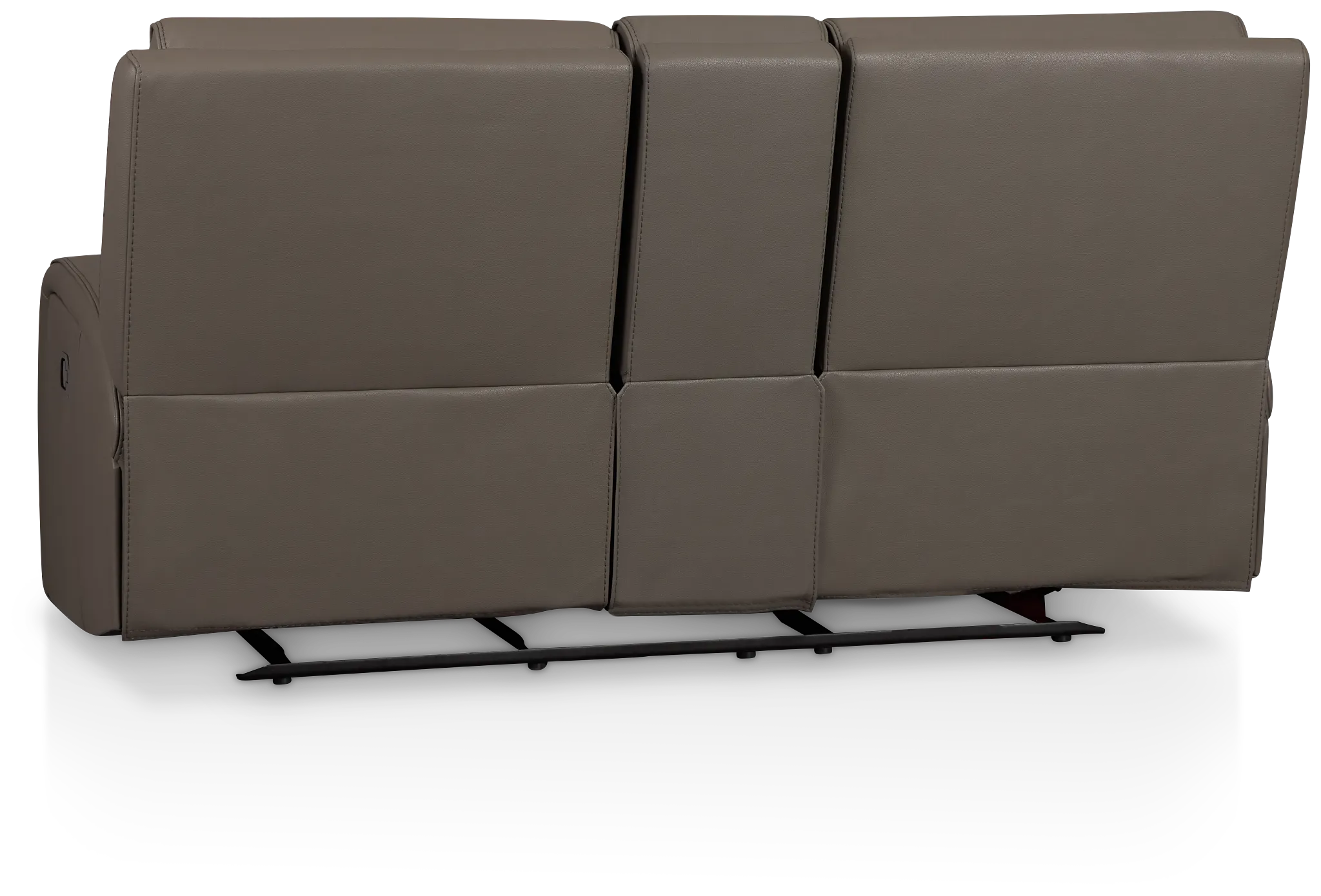 Rhett Gray Micro Reclining Console Loveseat