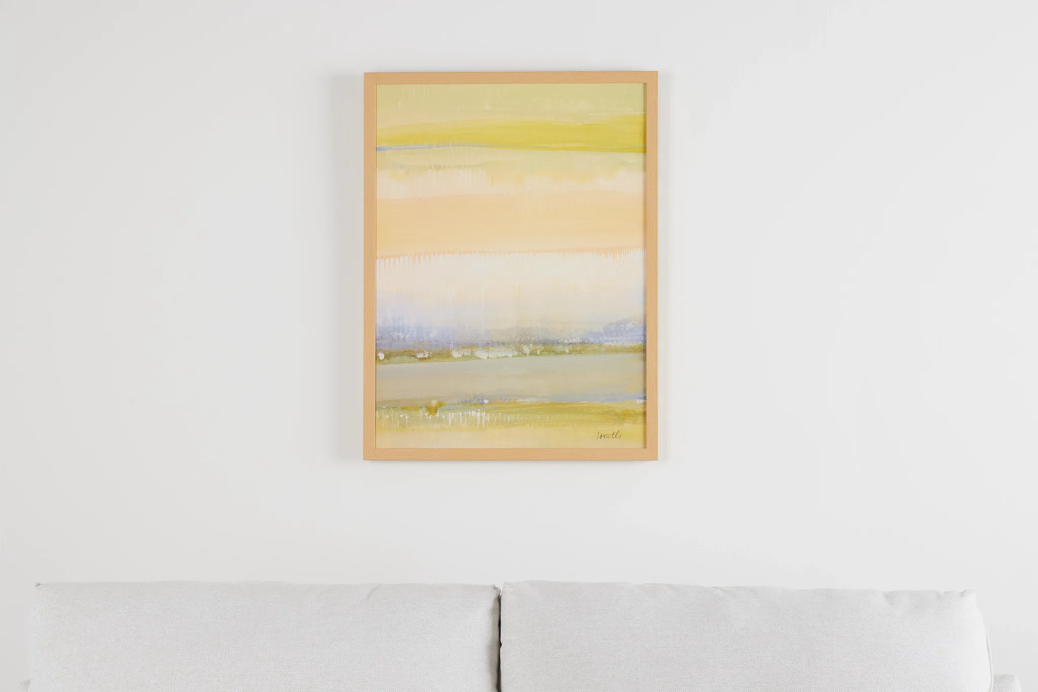 Landry Orange Framed Wall Art