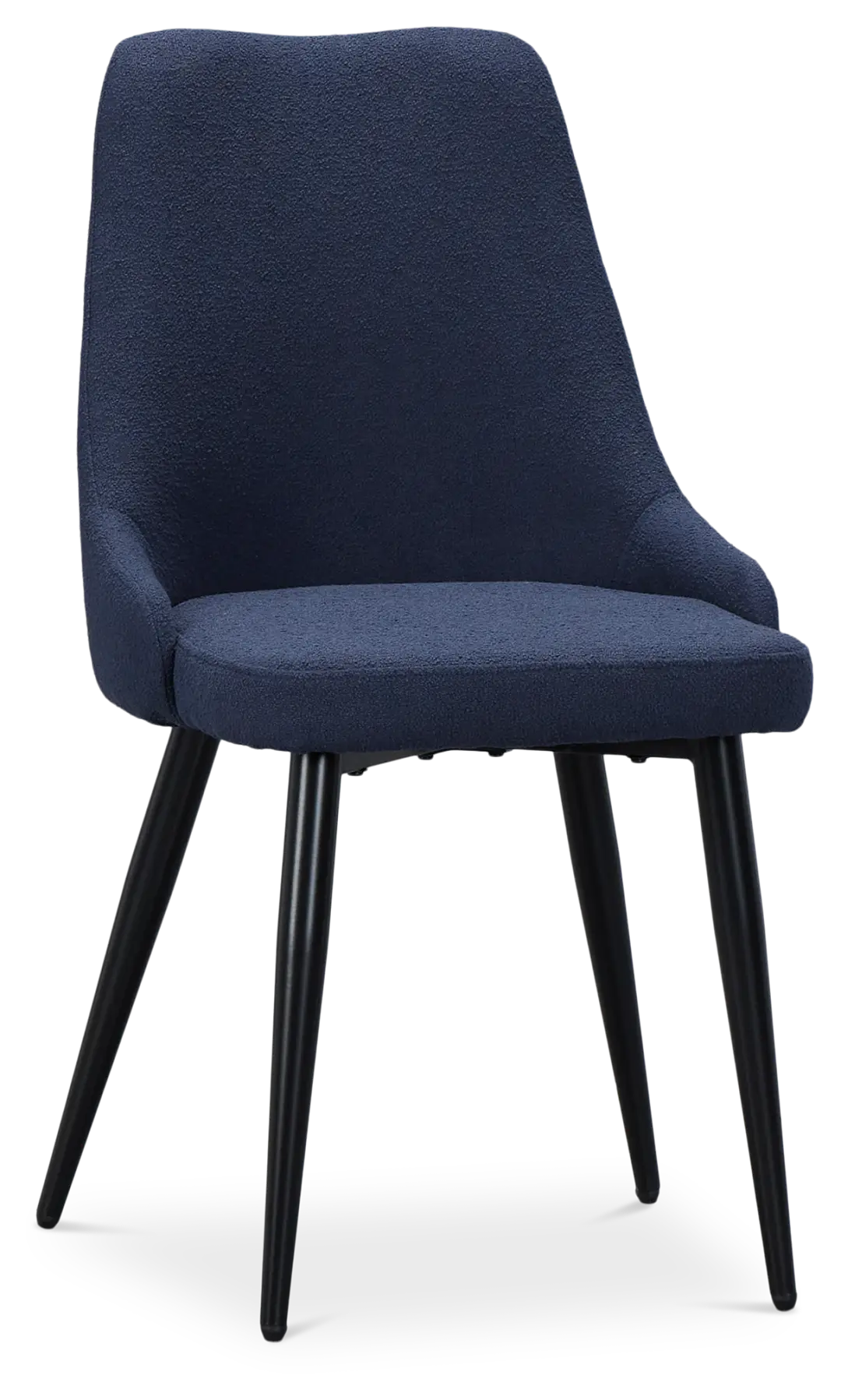 Andover Dark Blue Curved Upholstered Side Chair Andover Dark Blue Curved Upholstered Side Chair