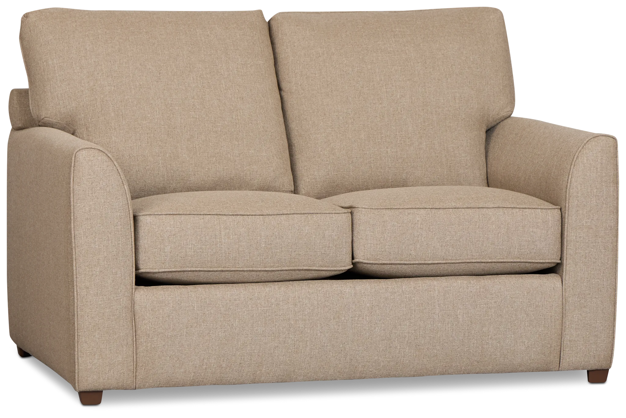 Tate Brown Fabric Loveseat