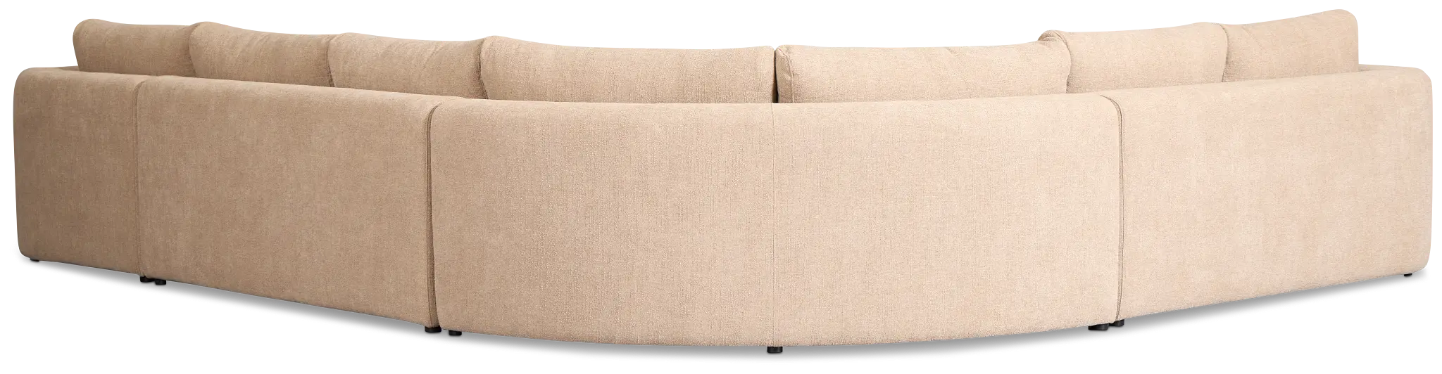 Alma Taupe Fabric Medium Right Chaise Wedge Sectional Alma Taupe Fabric Medium Right Chaise Wedge Sectional