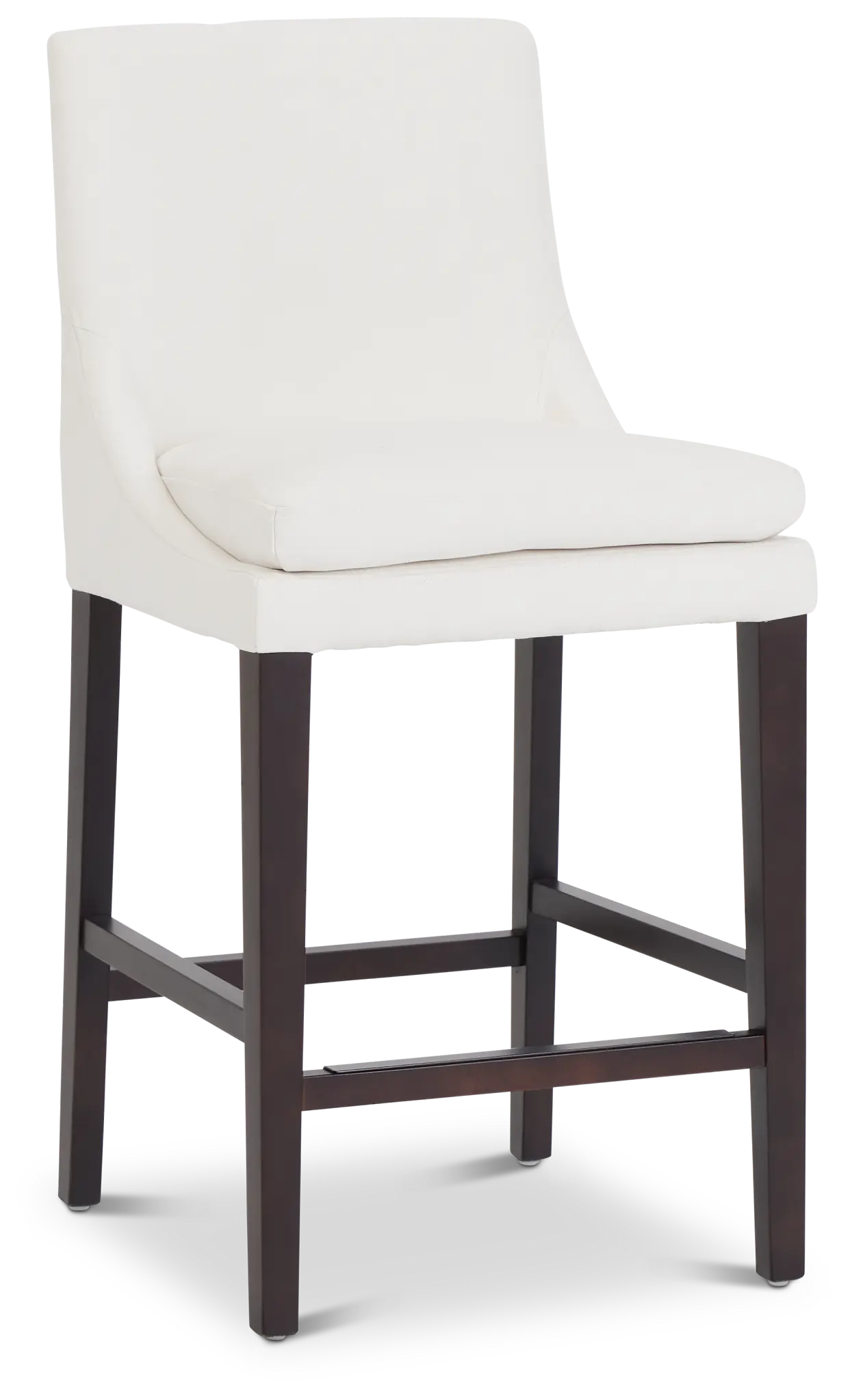 Tito White 24" Upholstered Barstool Tito White 24" Upholstered Barstool