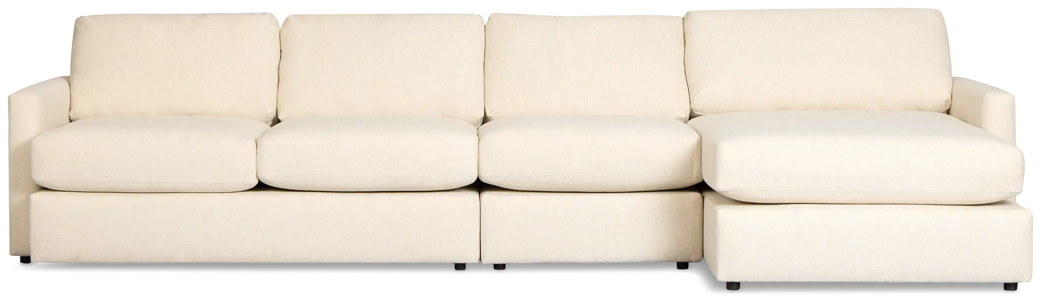 Maxwell Light Beige Fabric Small Right Chaise Sectional Maxwell Light Beige Fabric Small Right Chaise Sectional