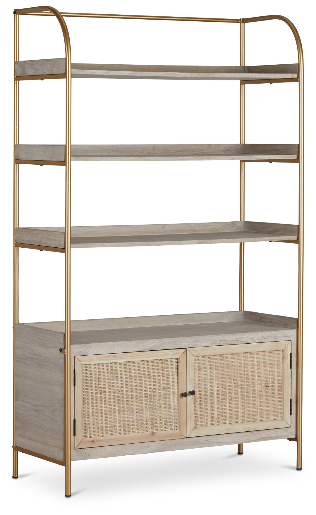 Cane Gold Bookcase