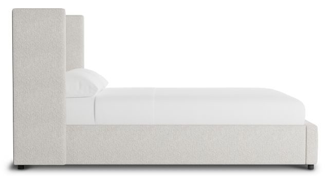 Captiva Gellar Beige 48" Upholstered Shelter Bed