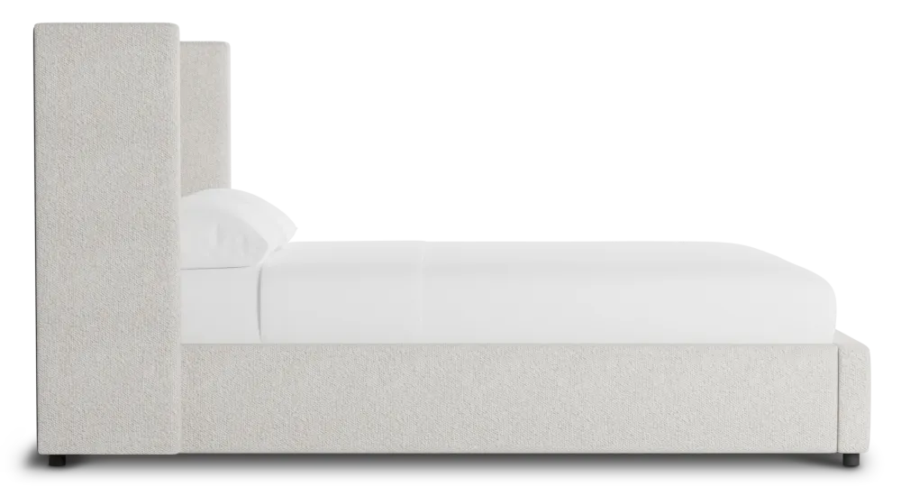 Captiva Gellar Beige 48" Upholstered Shelter Bed