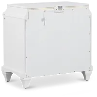 Milan White 2-drawer Nightstand