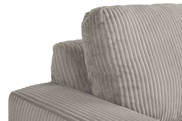 Charlie Gray Fabric Left Chaise Sectional