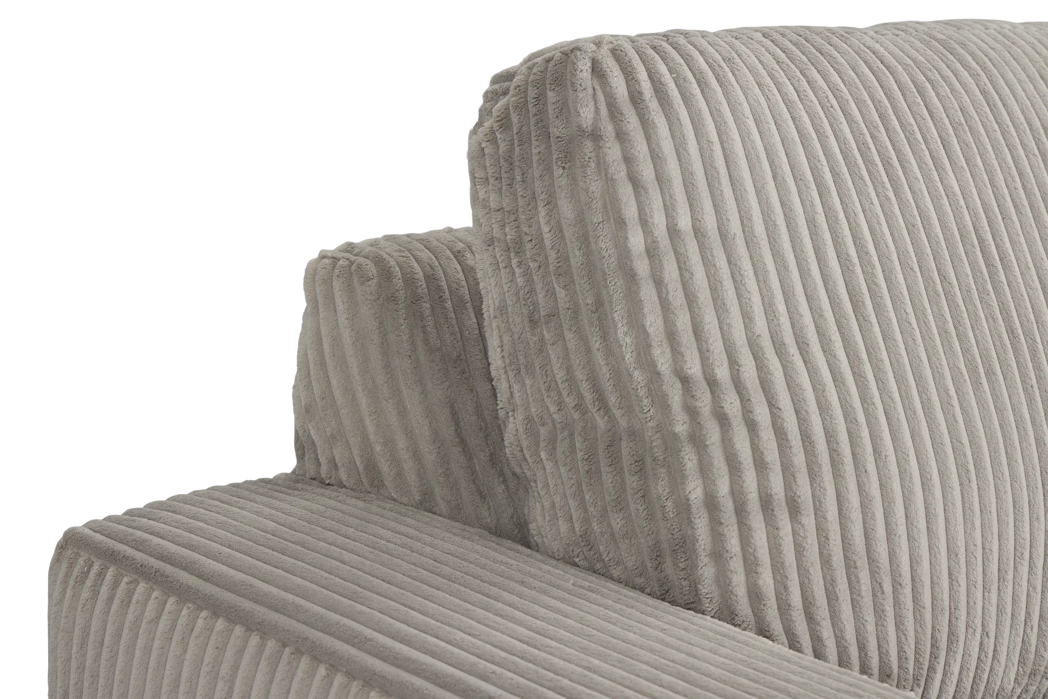 Charlie Gray Fabric Left Chaise Sectional