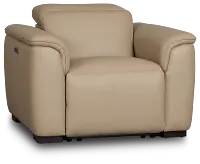 Flexsteel Brodie Taupe Lthr/vinyl Power Recliner