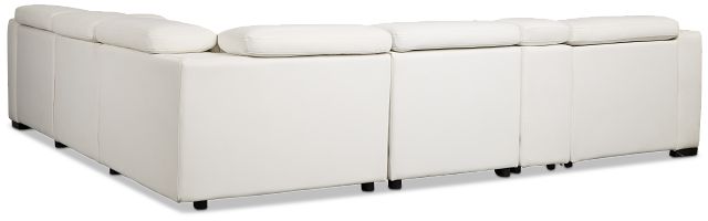 Melody White Storage Small Dual Power Right Chaise Sectional