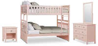 Charleston Pink Bunk Bed Bedroom