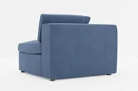 Destin Revenue Dark Blue Fabric Corner Chair