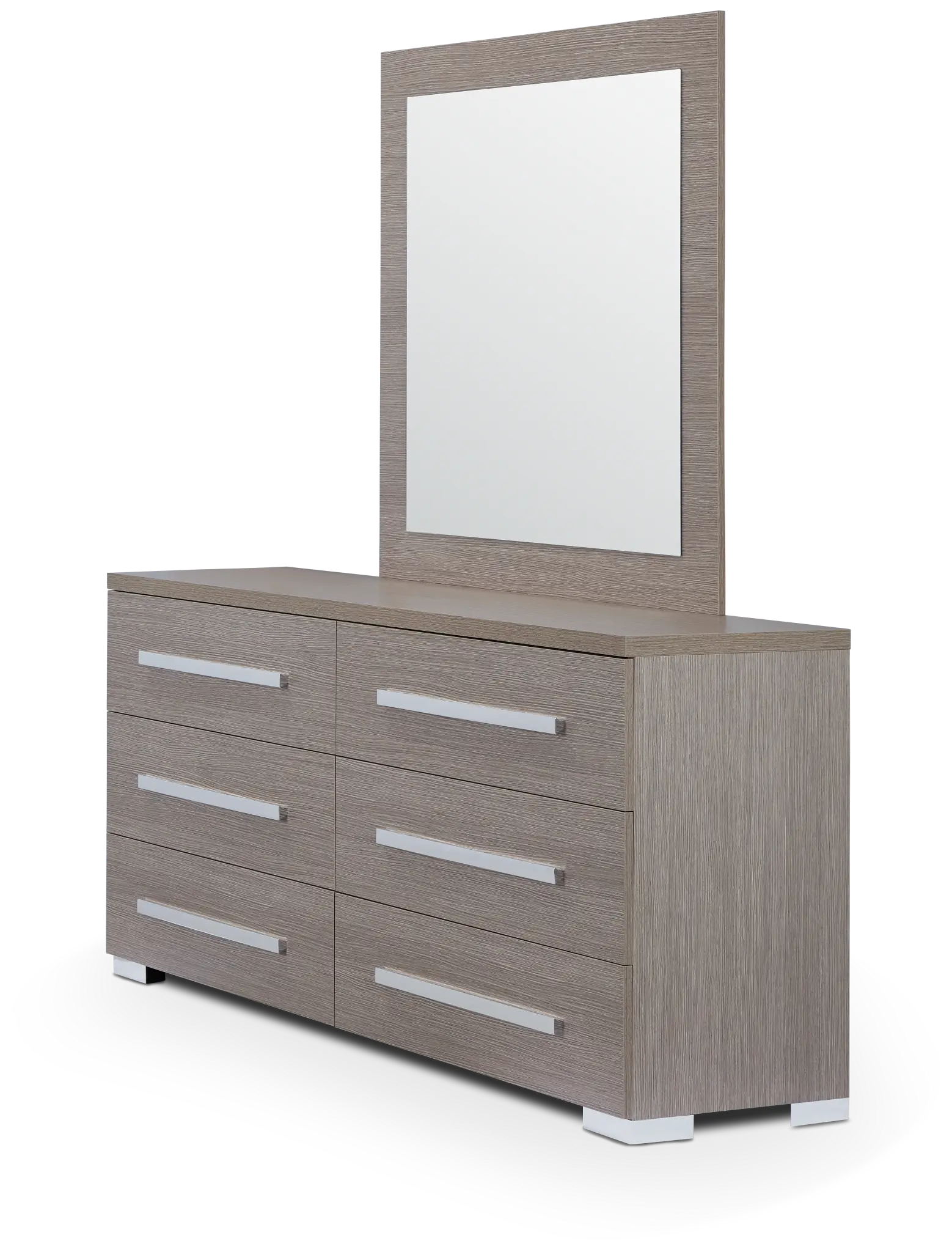 Lucca Gray Dresser & Mirror Lucca Gray Dresser & Mirror