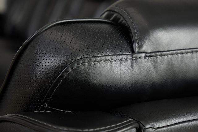 Eclipse Black Lthr/vinyl Power Recliner