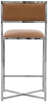 Amalfi Brown Stnl Steel 24" Barstool