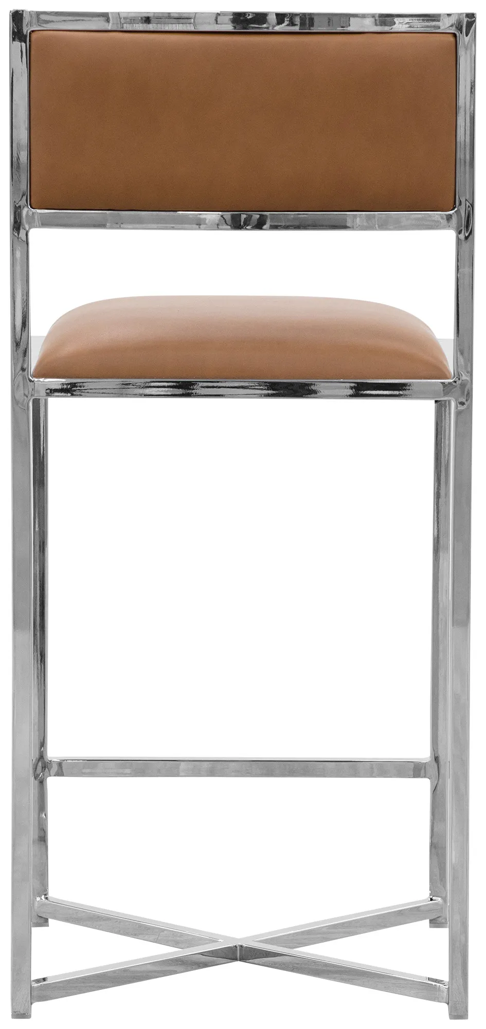 Amalfi Brown Stnl Steel 24" Barstool