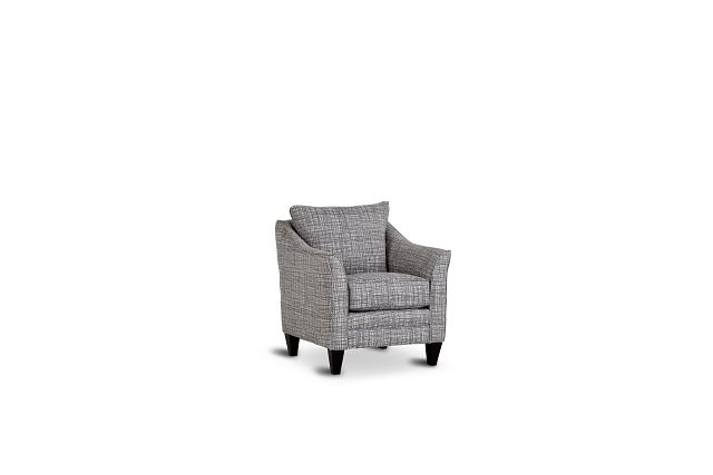 Hugo Gray Fabric Accent Chair