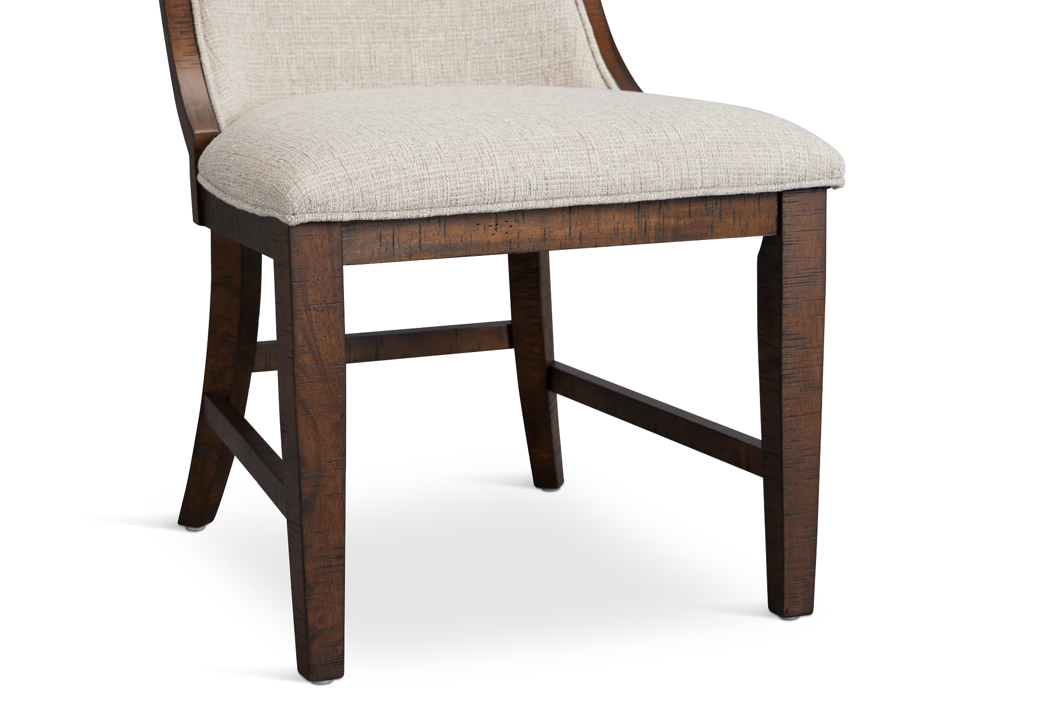 Heron Cove Mid Tone Curved Upholstered Side Chair