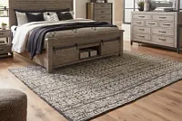 Holdner Black 8x10 Area Rug
