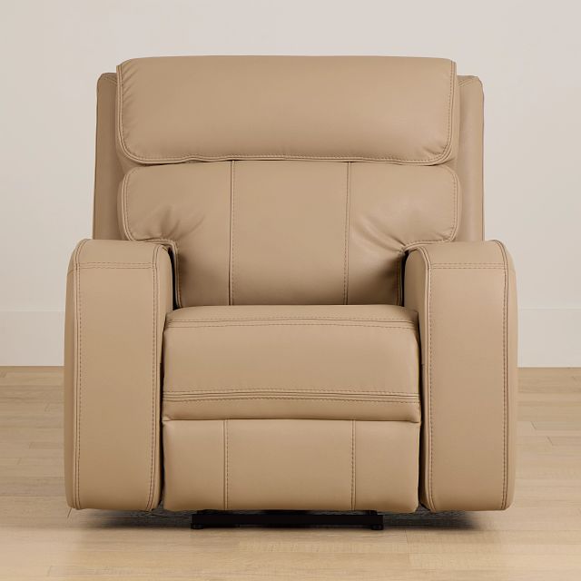 Rhett Taupe Micro Power Recliner