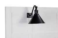 Heron Cove White Panel Bed With Lights