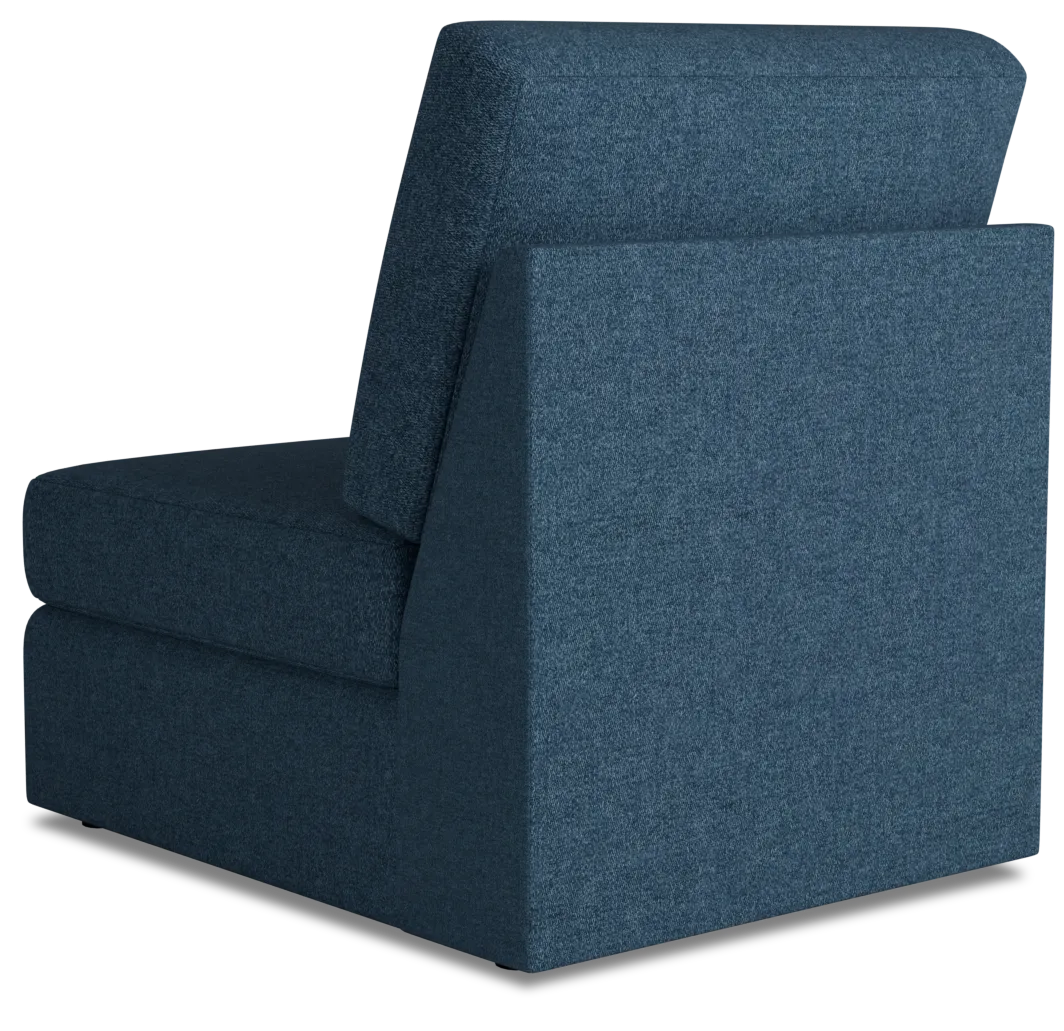 Citymod Blue Fabric Armless Chair