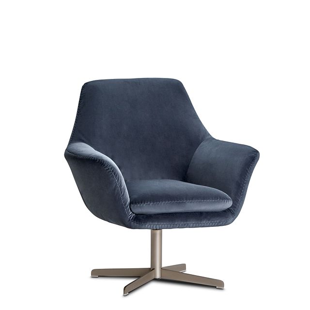 Xander Dark Gray Velvet Swivel Accent Chair (0)