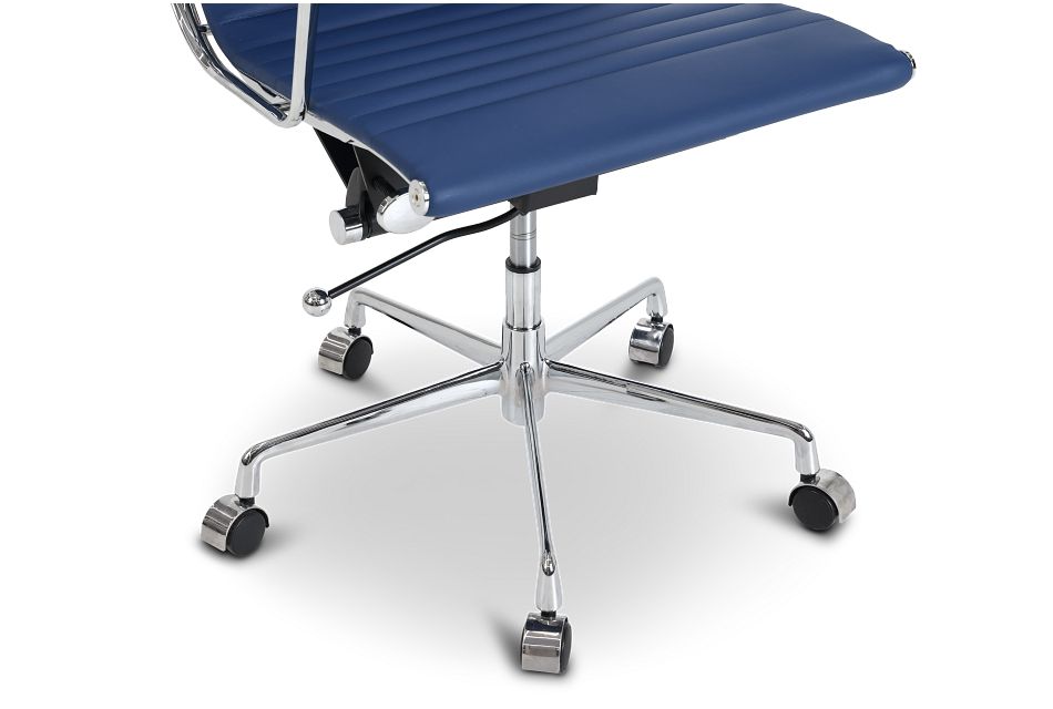 Amos Dark Blue Desk Chair