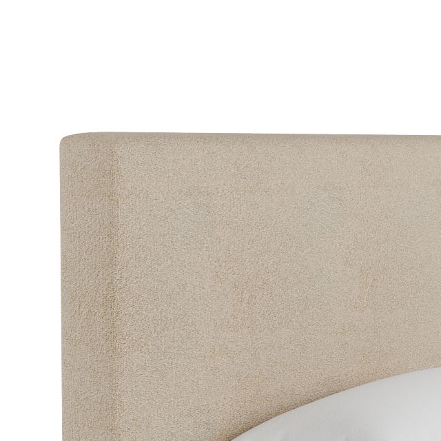 Grayton Sutton Beige 54" Upholstered Platform Bed