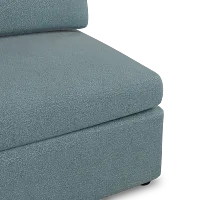 Destin Sutton Blue Fabric Armless Chair
