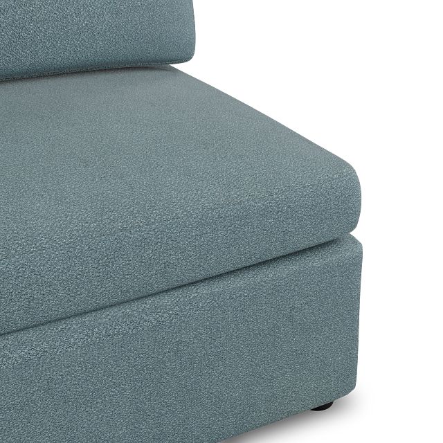 Destin Sutton Blue Fabric Armless Chair