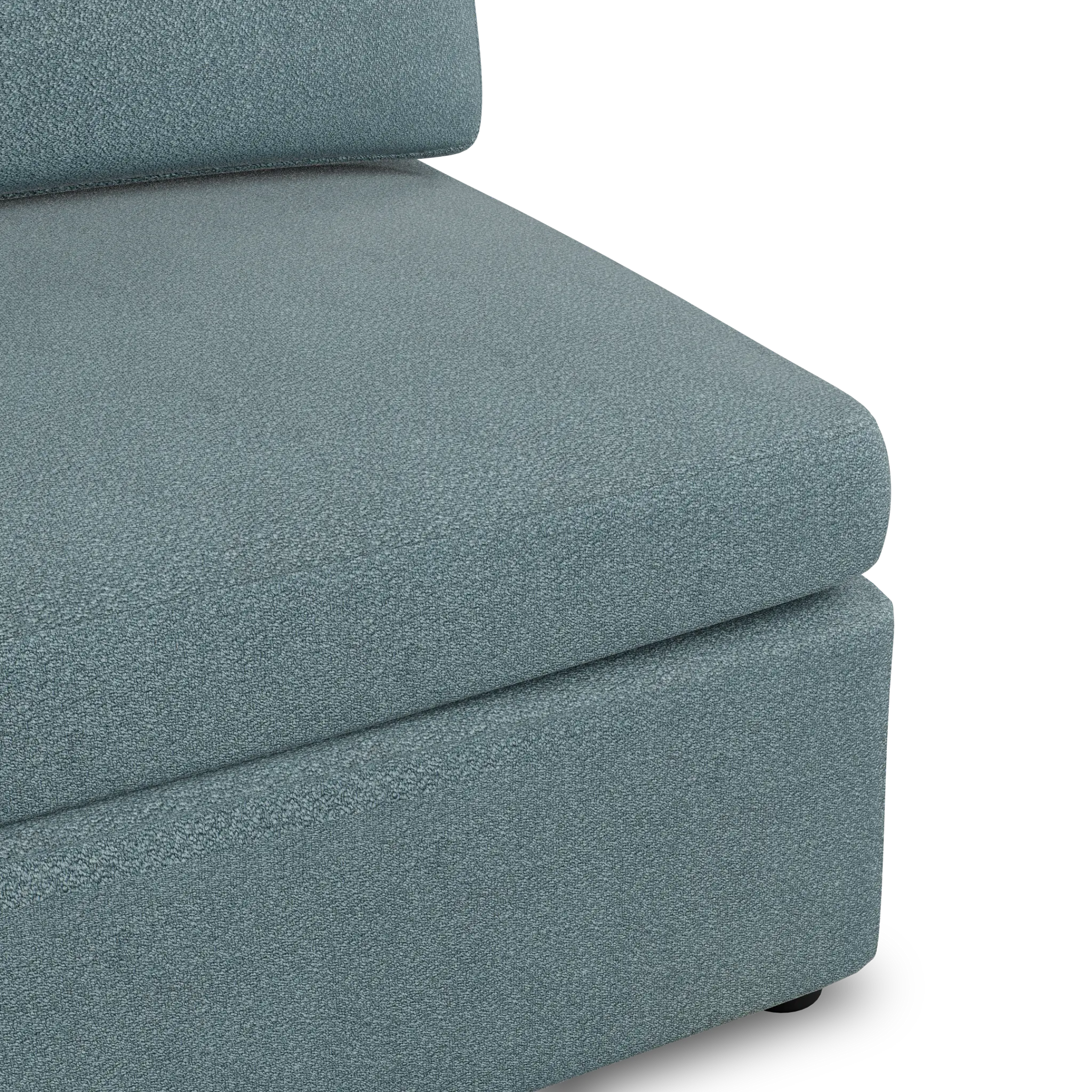Destin Sutton Blue Fabric Armless Chair Destin Sutton Blue Fabric Armless Chair