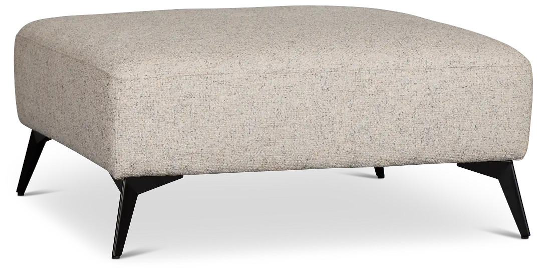 Alina Beige Fabric Ottoman Alina Beige Fabric Ottoman