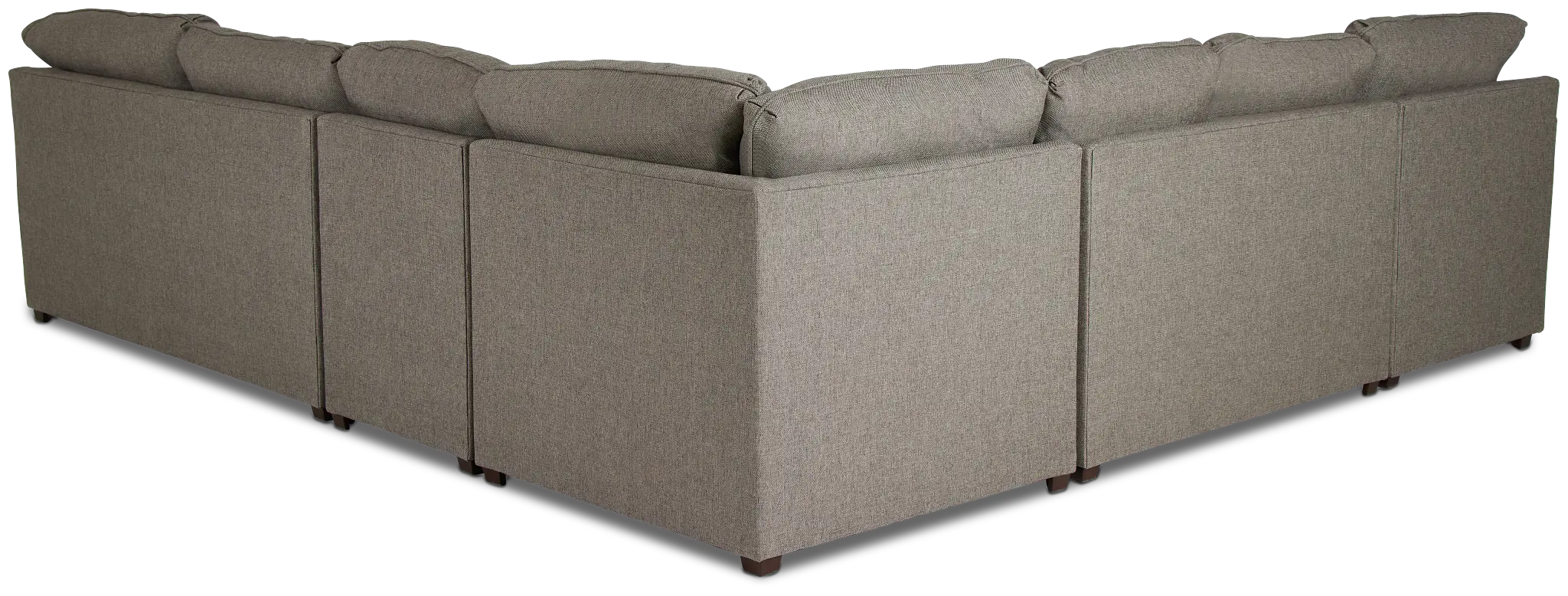 Asheville Brown Fabric Large Left Chaise Sectional Asheville Brown Fabric Large Left Chaise Sectional